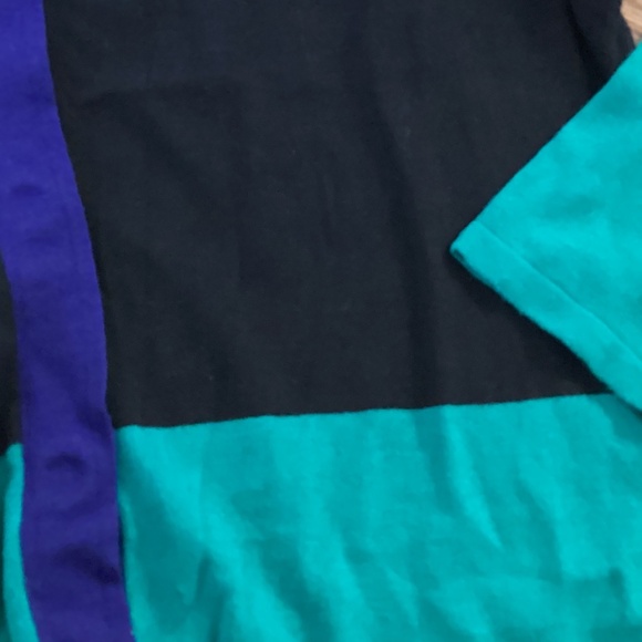 Narciso Rodriguez Color Block Hidden Snap Cardigan Sweater Sz XL - Picture 2 of 4